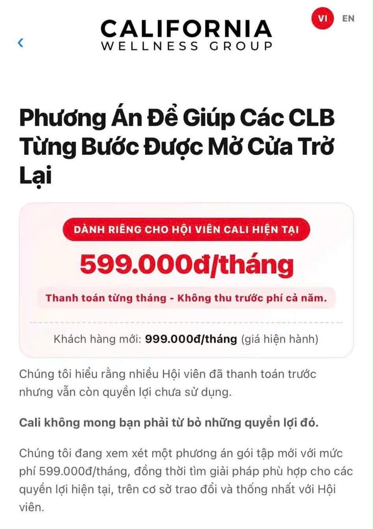 California Fitness & Yoga đề xuất thu thêm tiền để mở lại, hội viên phản ứng - Ảnh 2.