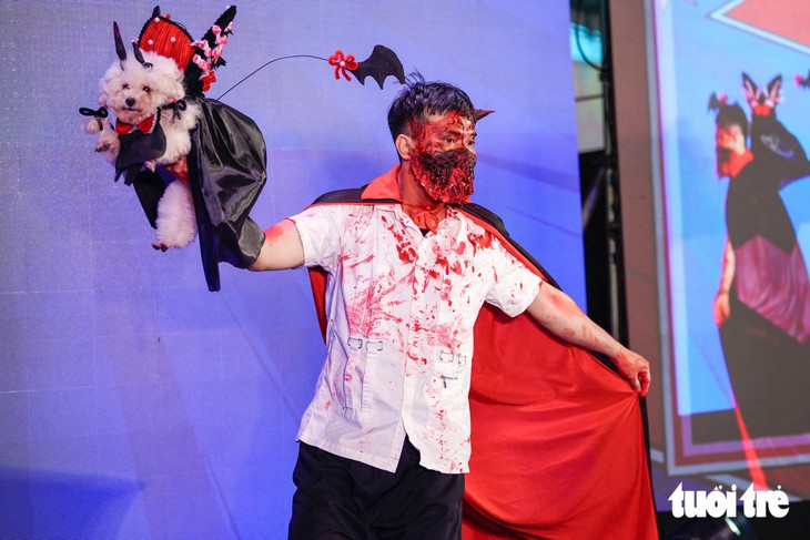 Dàn thú cưng hóa trang Halloween, tranh tài trên sàn diễn Super Pet Fest - Ảnh 1.