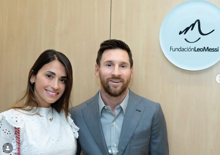 Có những 'bàn thắng' khác của Messi và Antonella - Ảnh 1.