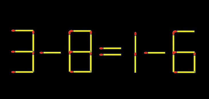 Thử tài IQ: Di chuyển một que diêm để 3+8=16 thành phép tính đúng - Ảnh 1.