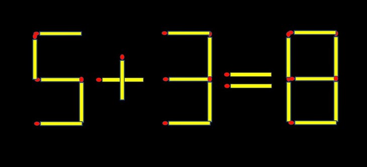 Thử tài IQ: Di chuyển một que diêm để 2+8=6 thành phép tính đúng - Ảnh 1.