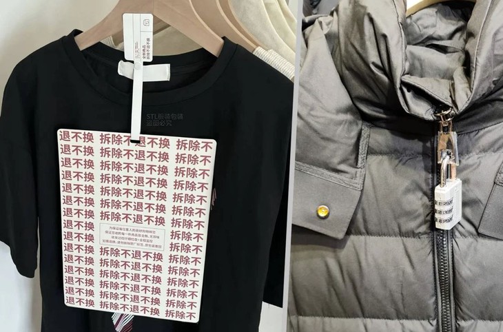 Chủ shop online treo tag bự chảng để chống khách 'mặc chùa' - Ảnh 1.