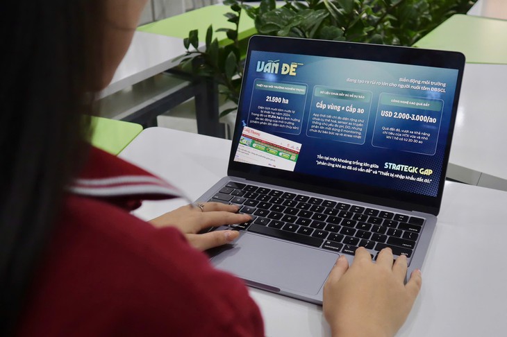 Tuổi Trẻ Startup Award: Nhóm sinh viên phát triển AI dự báo rủi ro, tối ưu quạt và sục khí cho ao tôm - Ảnh 3.