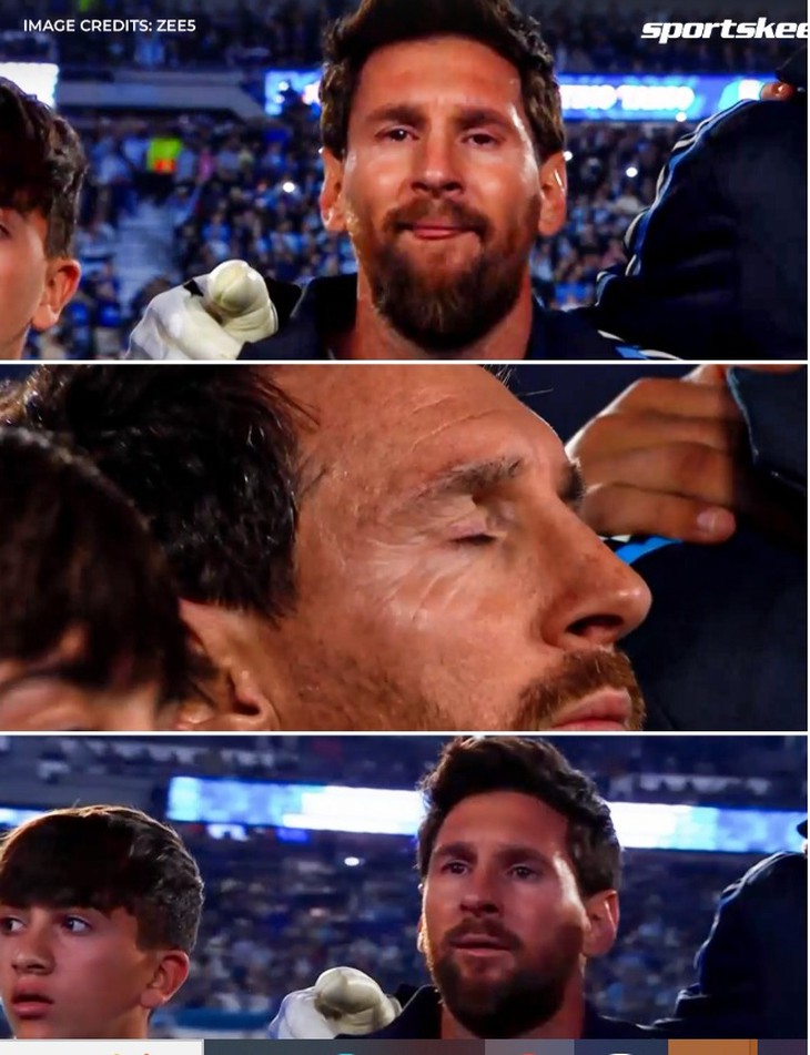 Messi bật khóc khi vào sân đá trận chia tay tuyển Argentina - Ảnh 3.