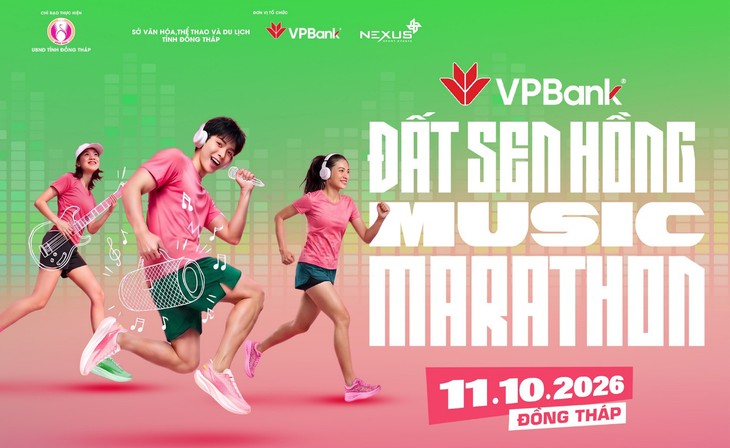 Hơn 15.500 runner tham gia VPBank Đất Sen Hồng Music Marathon 2026 - Ảnh 1.