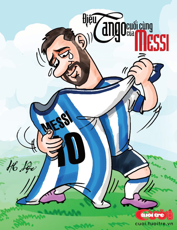Điệu tango cuối cùng của Messi trong màu áo Argentina - Ảnh 1.