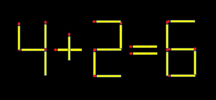 Thử tài IQ: Di chuyển một que diêm để 6+27=8 thành phép tính đúng - Ảnh 1.