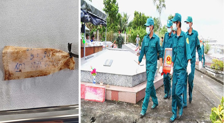 Phát hiện di vật mang tên Phạm Văn Lũy tại Nghĩa trang liệt sĩ An Minh  - Ảnh 1.