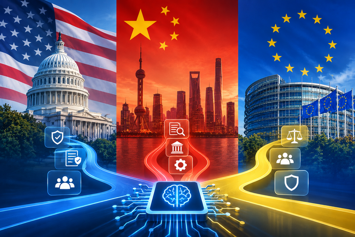 Mỹ, Trung Quốc, EU: 3 con đường quản lý AI - Ảnh 1.
