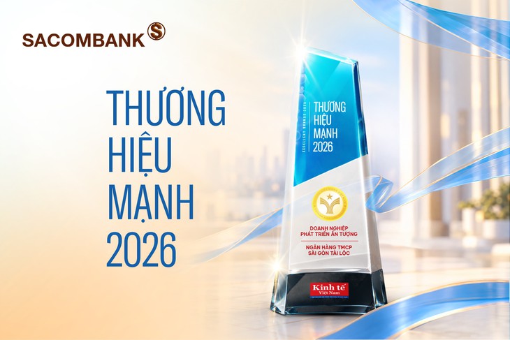 SACOMBANK được vinh danh thương hiệu mạnh 2026 - Ảnh 1.