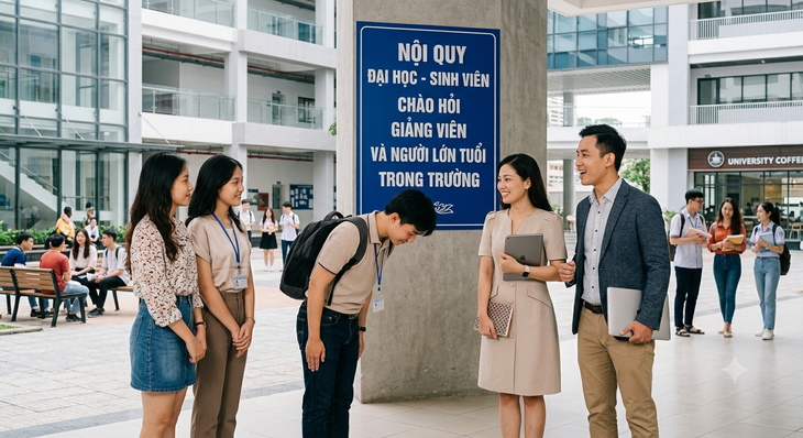 Khi việc chào hỏi thành quy định bắt buộc - Ảnh 1.