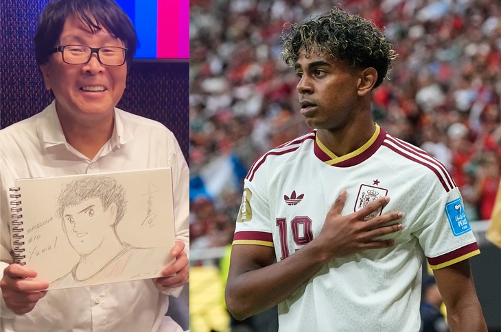 Yamal được 'triệu tập' vào vũ trụ Captain Tsubasa - Ảnh 1.