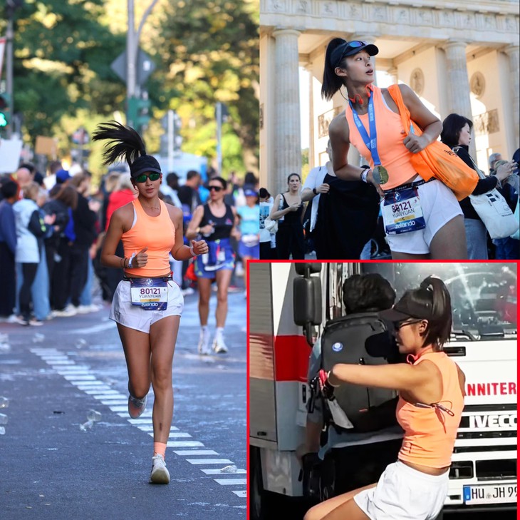 Nữ influencer ‘quá giang’ xe đạp ở giải marathon còn khoe lên mạng - Ảnh 1.