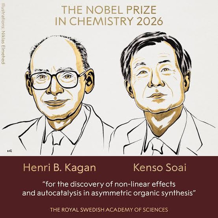 Giải Nobel Hóa học 2026: Khi hợp chất hóa học chọn một phía - Ảnh 1.