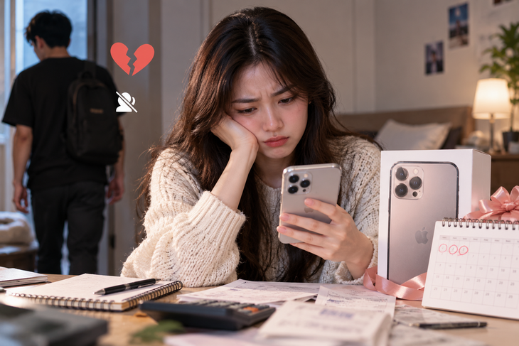 Cô gái trách bạn trai cũ 'hèn' khi không trả góp tiếp cho chiếc iPhone - Ảnh 1.