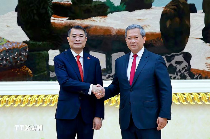 Thủ tướng Hun Manet chủ trì lễ đón Thủ tướng Lê Minh Hưng - Ảnh 6.