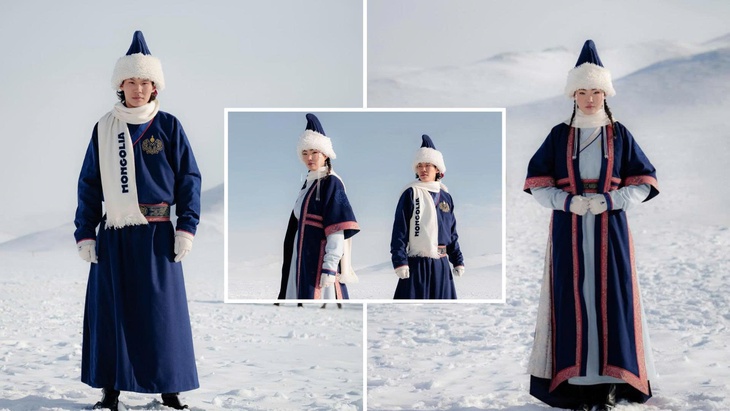 Đồng phục Olympic mùa đông 2026 của Mông Cổ gây sốt mạng xã hội - Ảnh 1.