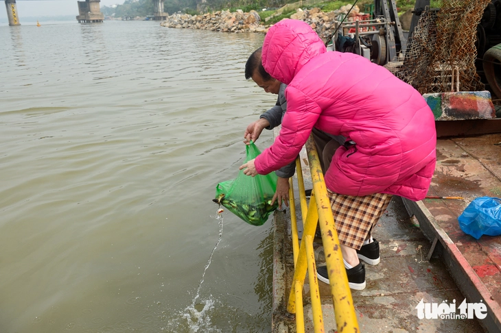 Thả cá chép không thả túi ni lông - Ảnh 2.