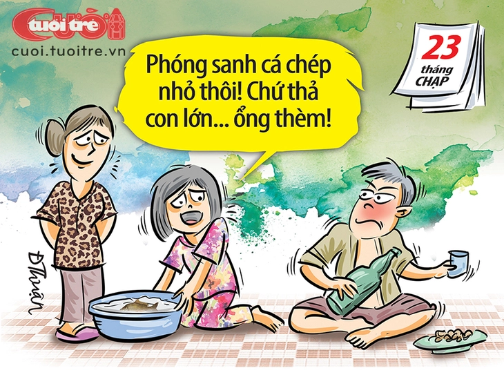 Phóng sanh cá lớn... ổng thèm - Ảnh 1.