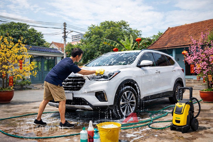 rửa xe - Ảnh 4.