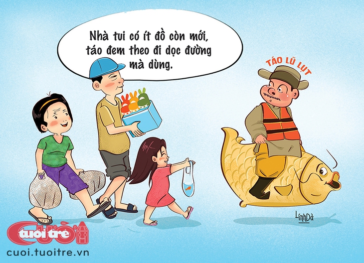 Táo lũ lụt vô cùng cảm động - Ảnh 1.