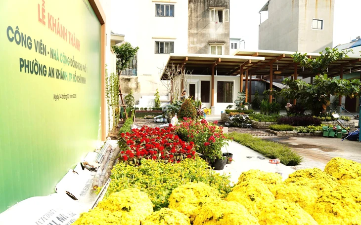 Đại tướng Lê Hồng Anh dự khánh thành công viên, nhà sinh hoạt cộng đồng phường An Khánh - Ảnh 5.