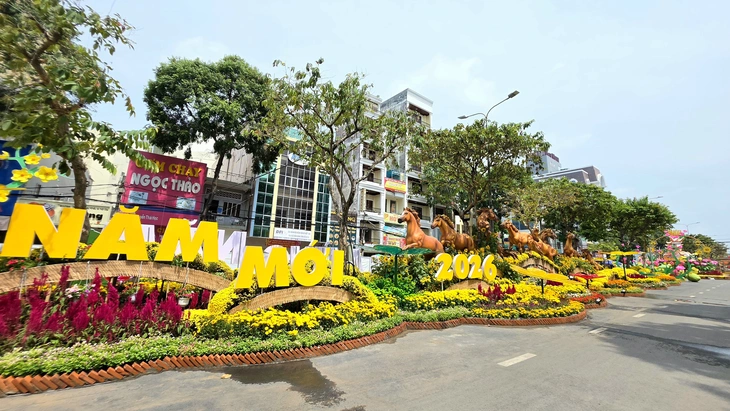 Cần Thơ khai mạc đường hoa nghệ thuật xuân Bính Ngọ 2026 - Ảnh 5.