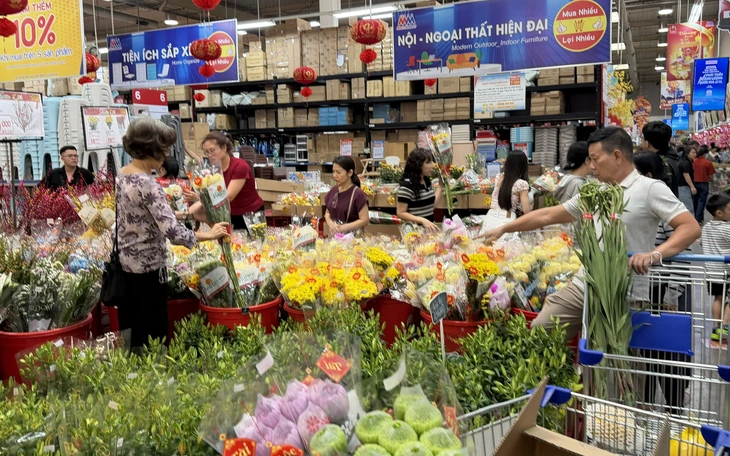 Giá hàng hóa mùng 2 Tết ổn định, cảnh báo tăng cục bộ phí giữ xe - Ảnh 2.