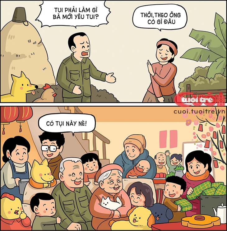 Mùng 1 Tết nghe ông bà kể chuyện tình yêu - Ảnh 1.