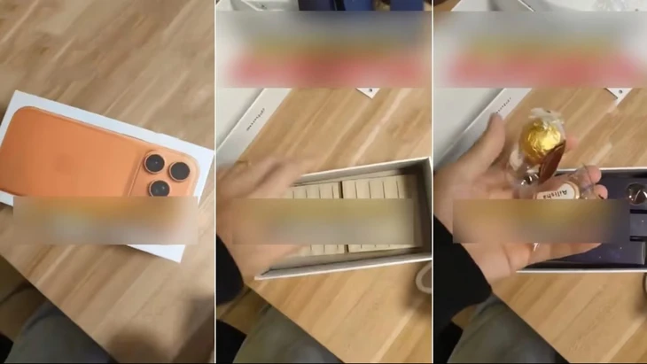 Nhân viên Trung Quốc đoạt giải iPhone mới nhất tại tiệc tất niên hóa ra chỉ là... gạch và kẹo - Ảnh 2.