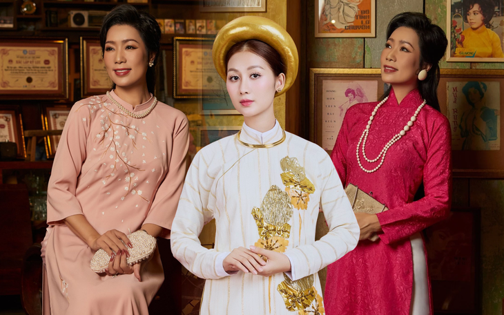 Tái sinh áo dài thập niên 60 bằng kỹ thuật nhuộm ombre và vẽ tay - Ảnh 20.