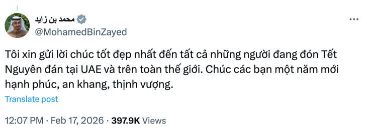 Tổng thống Pháp, UAE chúc Tết Nguyên đán bằng tiếng Việt - Ảnh 2. Tết Nguyên đán - Ảnh 2.