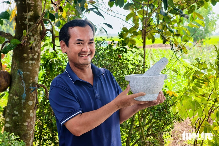 'Giữ lửa' nghề làm cối đá ở Thoại Sơn, An Giang - Ảnh 7.