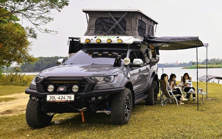 Nhà di động 'nở' gấp 3 lần: Bình thường nhỏ hơn cả Wuling Mini EV, khi mở rộng đủ cho 4 người sống - Ảnh 13.