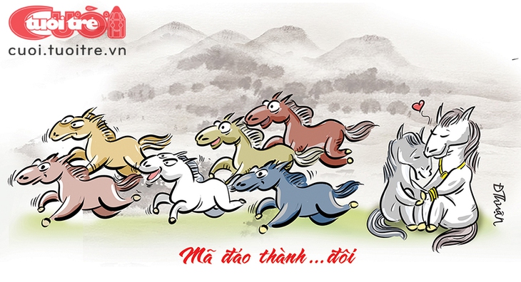 Lời chúc 'mã đáo' cho các bạn trẻ thoát ế - Ảnh 1.