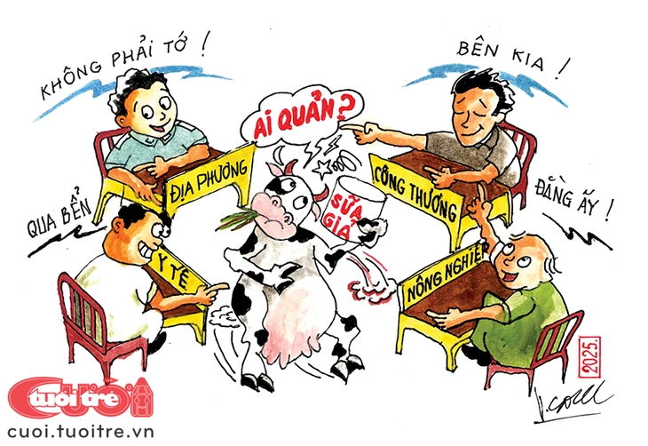 Tranh 'KOL làm từ thiện' đoạt giải nhất thi Vẽ tranh biếm Tuổi Trẻ Cười năm 2025 - Ảnh 3.