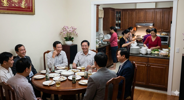 Phụ nữ đứng bếp 7 tiếng ngày Tết, chồng ngồi nhậu nhẹt: Ai chịu cho nổi? - Ảnh 1.