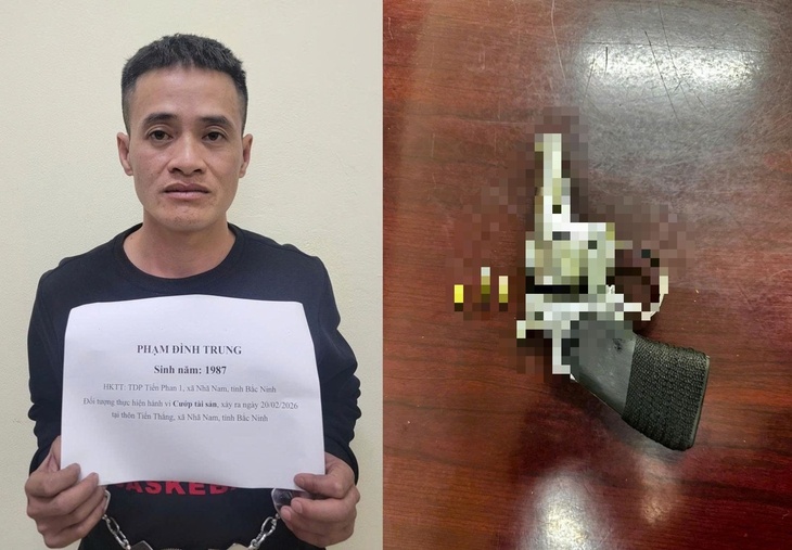 Bắt giữ người dùng súng cướp Toyota Vios trong đêm ở Bắc Ninh - Ảnh 1. dùng súng - Ảnh 1.