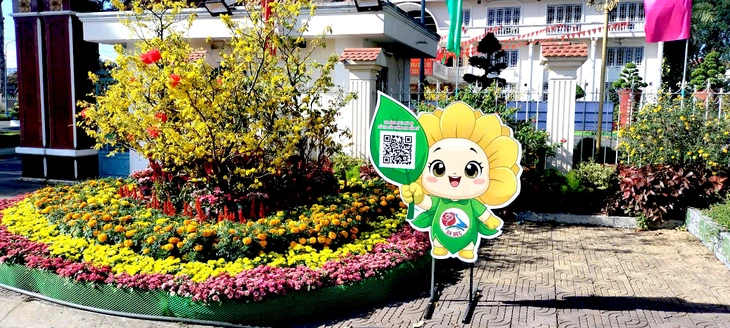 Sa Đéc ra mắt 40 'bé cúc' gắn QR tra cứu thông tin bầu cử - Ảnh 2.