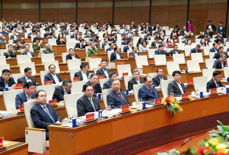 Sáng 25-2 diễn ra Hội nghị toàn quốc quán triệt 2 nghị quyết quan trọng của Bộ Chính trị - Ảnh 1.