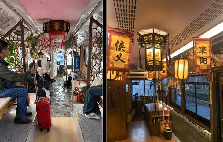 Tài xế xe buýt hóa hoàng đế, thi sĩ dịp Tết - Ảnh 2.