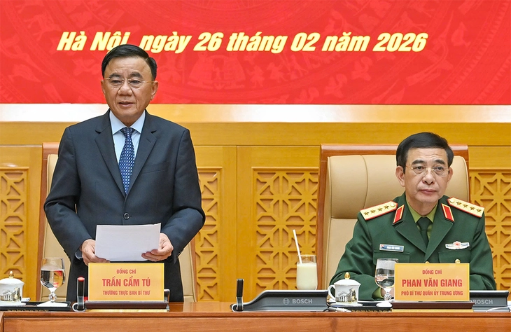 Công bố quyết định kiểm tra, giám sát của Bộ Chính trị với Ban Thường vụ Quân ủy Trung ương - Ảnh 1.