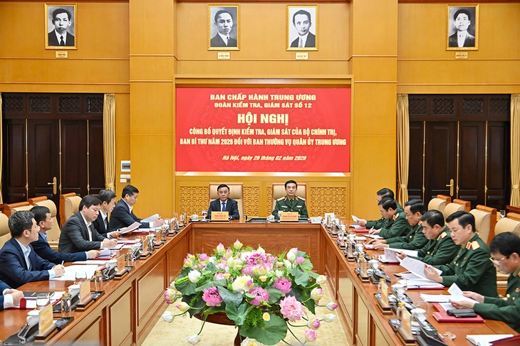 Công bố quyết định kiểm tra, giám sát của Bộ Chính trị với Ban Thường vụ Quân ủy Trung ương - Ảnh 3.