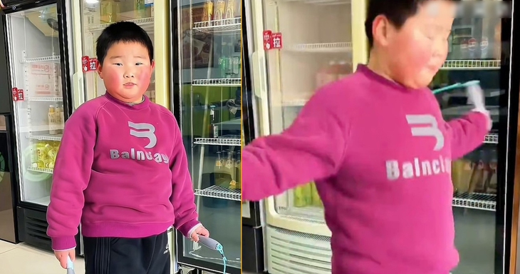 Hứa nhảy dây giảm cân theo số like, ai ngờ được gần 2 triệu lượt thích - Ảnh 1.