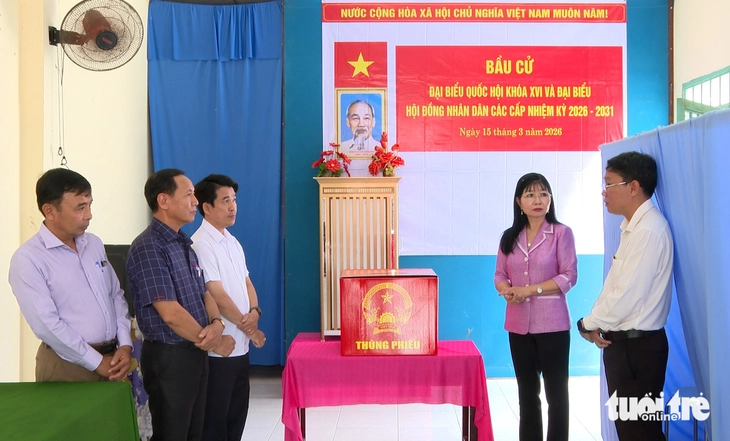 An Giang: Kiểm tra công tác chuẩn bị bầu cử - ngày hội non sông - Ảnh 1.