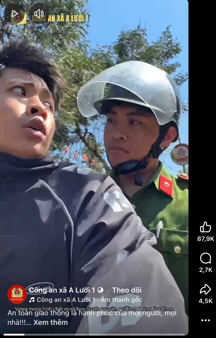 Công an xã vùng cao cùng rapper làm clip tuyên truyền giao thông khiến dân mạng cười bò - Ảnh 1.