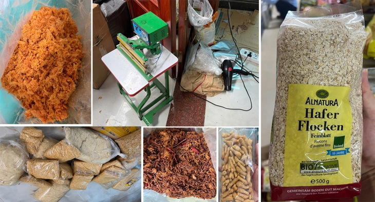 Thu giữ gần hai tấn thực phẩm không rõ nguồn gốc tại Thanh Hóa - Ảnh 1.