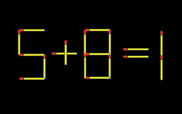 Thử tài IQ: Di chuyển một que diêm để 6+2=1 thành phép tính đúng - Ảnh 7.