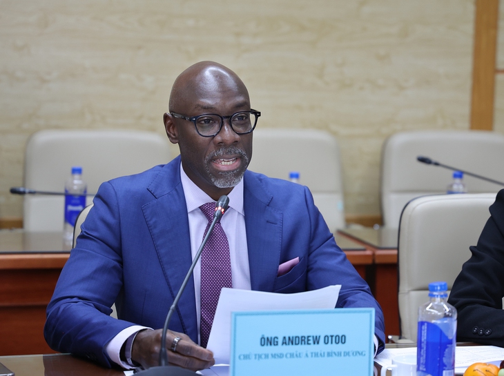 Bộ trưởng Đào Hồng Lan tiếp và làm việc với Chủ tịch khu vực châu Á - Thái Bình Dương của MSD - Ảnh 2.