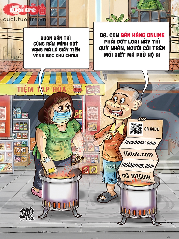 Vàng mã 'phi truyền thống' cho rằm tháng giêng - Ảnh 1.